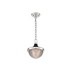 Petit suspendu à chaîne Nuvo Lighting 60-7069 Faro 1-Lumière 60W Nickel poli