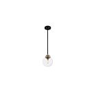 Suspendus à tige Nuvo Lighting 60-7121 Axis 1-Lumière 60W Noir mat