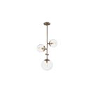 Suspendus à tige Nuvo Lighting 60-7124 Sky 3-Lumières 180W Laiton bruni
