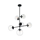 Suspendus à tige Nuvo Lighting 60-7135 Sky 6-Lumières 360W Noir mat