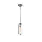 Suspendu Mini Tige Nuvo Lighting 60-7140 Marina 1-Lumière 60W Nickel brossé