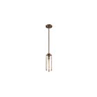 Suspendu Mini Tige Nuvo Lighting 60-7150 Marina 1-Lumière 60W Laiton bruni