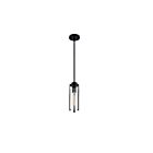 Suspendu Mini Tige Nuvo Lighting 60-7160 Marina 1-Lumière 60W Noir mat