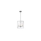 Suspendus à tige Nuvo Lighting 60-7187 Bransel 3-Lumières 180W Nickel brossé