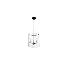 Suspendus à tige Nuvo Lighting 60-7287 Bransel 3-Lumières 180W Noir mat