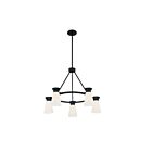 Chandelier sur tige Nuvo Lighting 60-7315 Caleta 5-Lumières 300W Noir