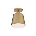 Plafonier semi encastré Nuvo Lighting 60-7321 Motif 1-Lumière 100W Laiton brossé
