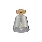 Plafonier semi encastré Nuvo Lighting 60-7323 Motif 1-Lumière 100W Laiton brossé