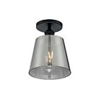 Plafonier semi encastré Nuvo Lighting 60-7333 Motif 1-Lumière 100W Noir