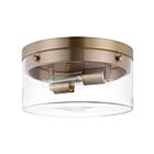 Plafonnier de taille moyenne Nuvo Lighting Intersection 60-7537 120W 2 lumières laiton bruni