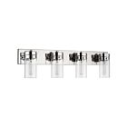 Luminaire de vanité Nuvo Lighting Intersection 60-7634 240W 4 lumières nickel poli