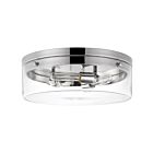 Grand plafonnier Nuvo Lighting Intersection 60-7638 180W 3 lumières nickel poli