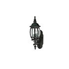 Applique Murale Extérieur Nuvo 60-887 1-Lumière Central Park Noir Texturé