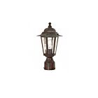 Lampe sur poteau extrieur Nuvo Lighting 60-995 1-Lumière Série Cornerstone Textured Black