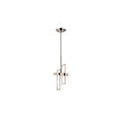 Mini Suspendu Nuvo Lighting 62-106 1-Lumière Série Frame Nickel Brossé