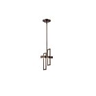 Luminaire Suspendu Nuvo Lighting 62-126 1-Lumière Série Frame Bronze Noisette