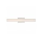 Moyenne lumière vanité LED Nuvo Lighting 62-1322 Bend 26w nickel brossé