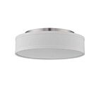 Plafonnier Nuvo Lighting 62-524 1-Lumière Série Heather Nickel Brossé