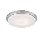 Plafonnier Nuvo Lighting 62-609 1-Lumière Série Dale Nickel Brossé