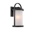 Applique Murale Extérieur Nuvo62-651 LED 1-Lumière Willis Noir Texturé