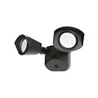 Lampe de sécurité à DEL à deux têtes Nuvo Lighting 65-212 20W bronze