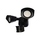 Lampe de sécurité à DEL à deux têtes Nuvo Lighting 65-221 20W noir