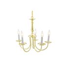 Chandelier 1-tier Nuvo Lighting SF76-280 5-Lumières 300W Laiton poli