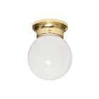 Plafonnier en boule Nuvo Lighting SF77-109 1-Lumière 60W Laiton poli