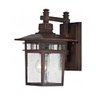 Lanterne murale extrieur Nuvo Lighting 60-4952 1-Lumière Série Cove Neck Rustic Bronze