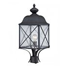 Lampe sur poteau extrieur Nuvo Lighting 60-5625 1-Lumière Série Wingate Textured Black