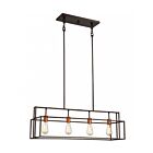 Luminaire Suspendu Nuvo Lighting 60-5854 4-Lumière Série Lake Bronze