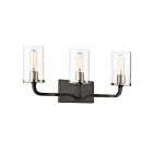 Luminaire de Vanit Nuvo Lighting 60-6123 3-Lumière Série Sherwood Noir de fer
