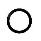 Ortech 4112-RINGBK Noir Anneau pour 4112 Plafonnier encastré