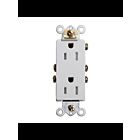Ortech 8304TR 15A Blanc Décoratif Résistant à l'effraction Réceptacle