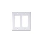 Plaque décorative pour deux dispositifs Ortech 8522