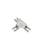 Ortech ALS-T-CONN-WH Blanc Connecteur en T pour bande lumineuse linéaire architecturale