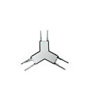 Ortech ALS-Y-CONN-BK Noir Connecteur en Y pour bande lumineuse linéaire architecturale