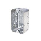 Boîte utilitaire en acier à un groupe avec entrées défonçables pour montage en surface Ortech BOX-1110