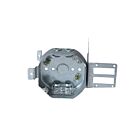 Ortech BOX-54151-LSSAX Boîte métallique octogonale en acier avec support latéral et pinces