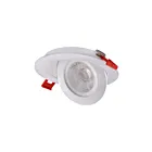 Ortech DISC4FL-GM-WH 9W encastré lampe à cardan