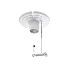 Douille au plafond à chaînette plastique Ortech JDZ003 blanc