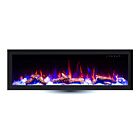 Ortech LEDFP-72BIF Wattage sélectionnable 72" Noir Electric Fireplace