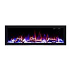 Ortech LEDFP-72BIF Noir 72" Foyer électrique Wattage Sélectionnable