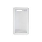 Boîte de séchage en métal blanc encastrée dans le mur, de qualité résidentielle, avec un trou de tuyau ovale Ortech ODB4-100