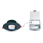 Encastré mince avec température CCT au choix Ortech SLIM4GIM-5CCT 9W Blanc/Noir (3 Broches)
