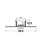 Picovolt PVAC-F36 Profilé en aluminium encastré dans le sol