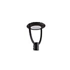 Luminaire de supérieur de poteau température CCT au choix LED Eiko PT3-100GS-3 Noir mat