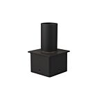 Adapteur de tenon pour poteaux carrés 4" Eiko PA-4ST-BK