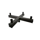 Support corne de bœuf profil bas, 4 tenons à 90° avec embouts Eiko PA-4XBH-BK