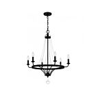 Lustre Adelaide Quoizel Lighting ADL5026MBK 360W 6-Lumières Noir mat